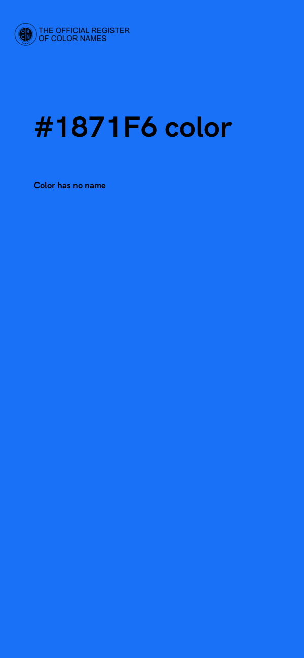 #1871F6 color image