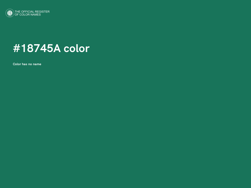 #18745A color image