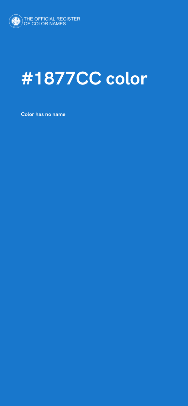 #1877CC color image