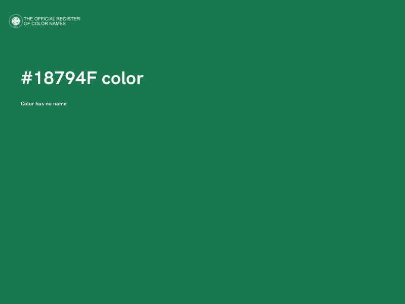 #18794F color image