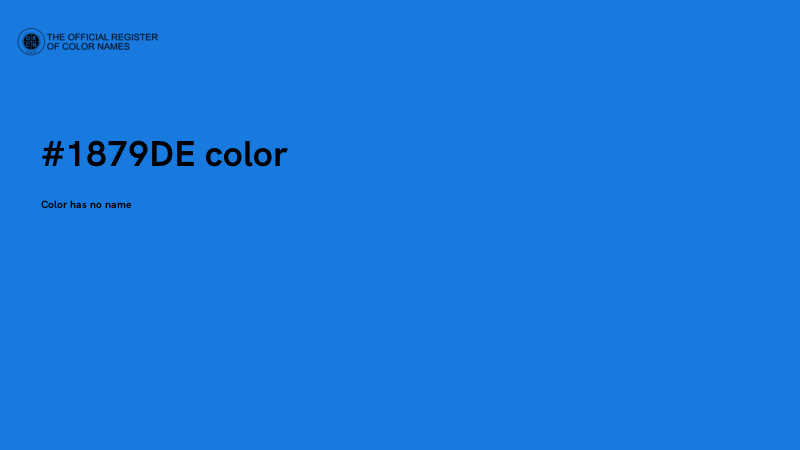 #1879DE color image