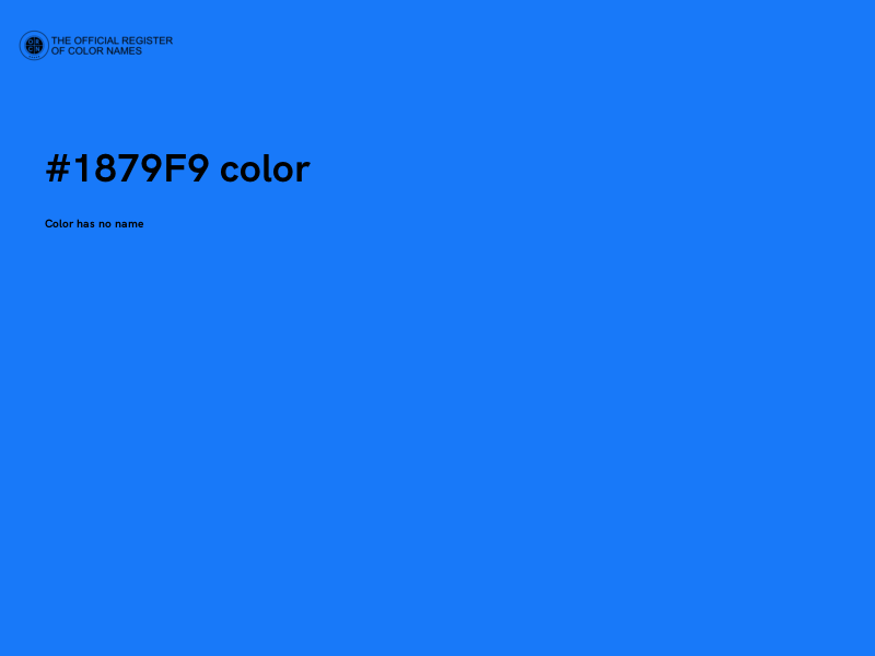 #1879F9 color image