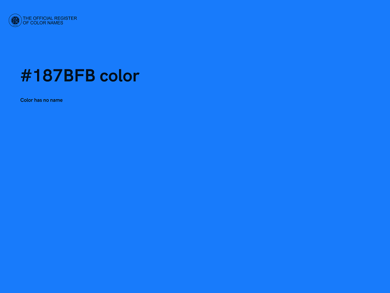 #187BFB color image
