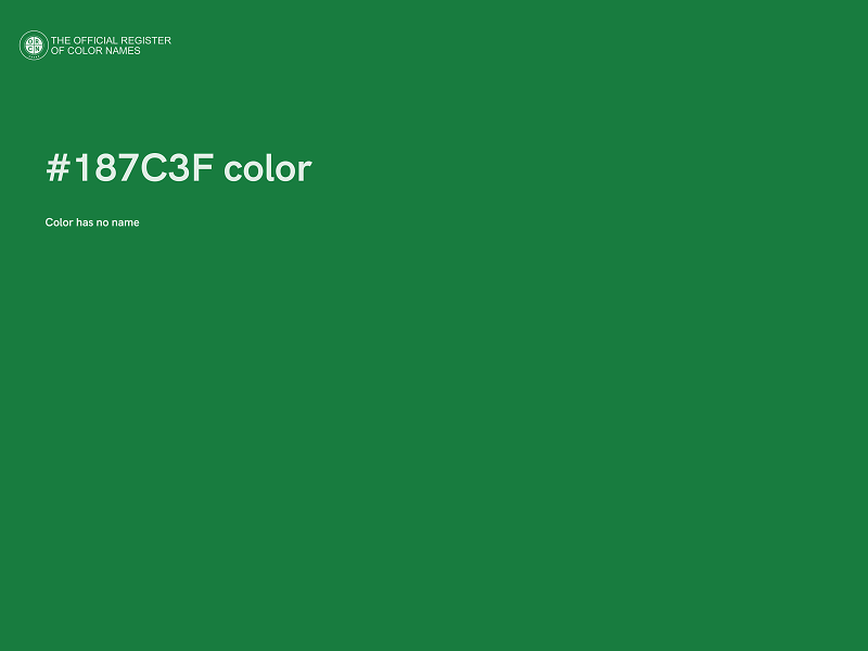 #187C3F color image