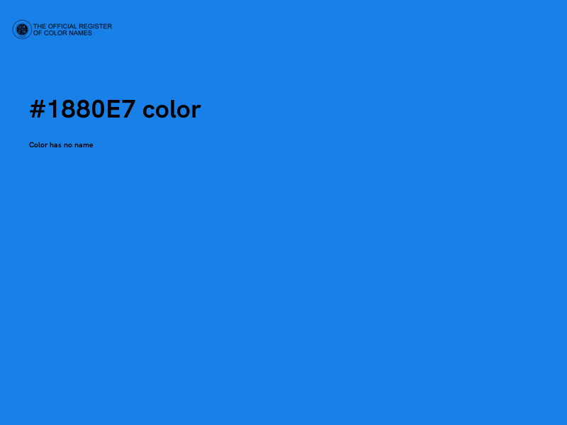 #1880E7 color image