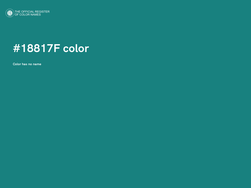 #18817F color image