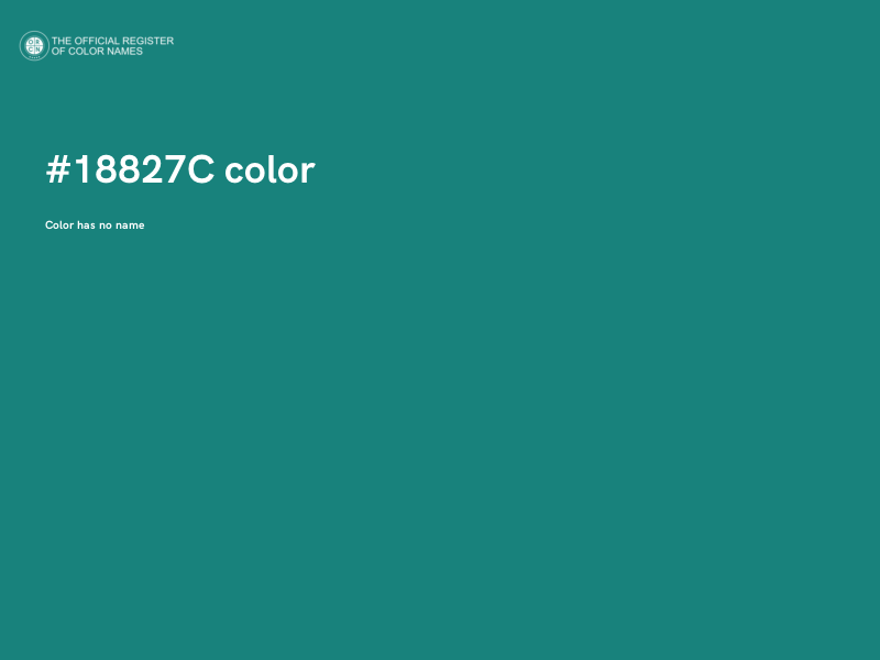 #18827C color image