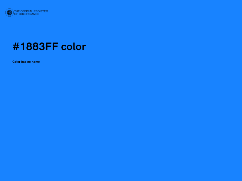 #1883FF color image