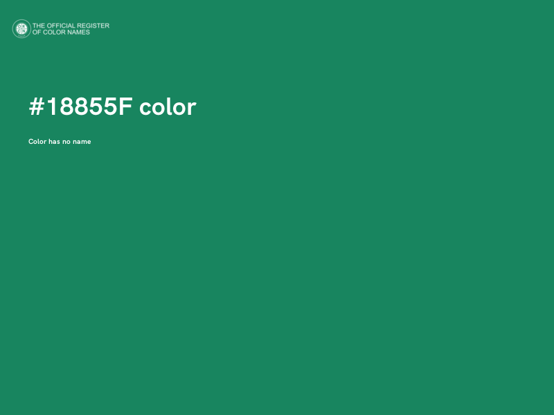 #18855F color image