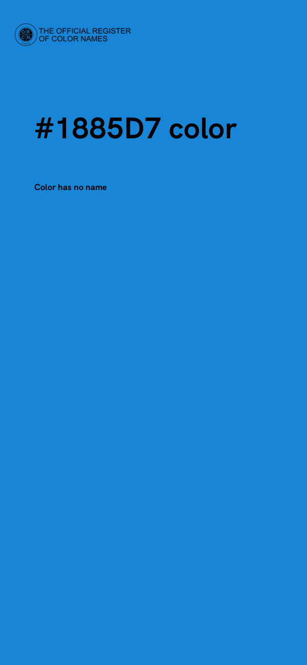 #1885D7 color image