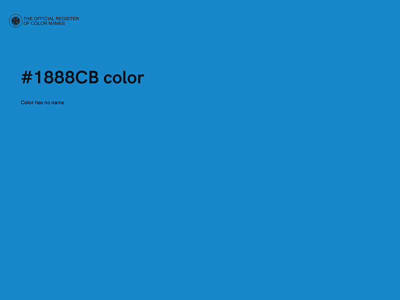 #1888CB color image