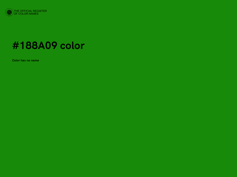#188A09 color image