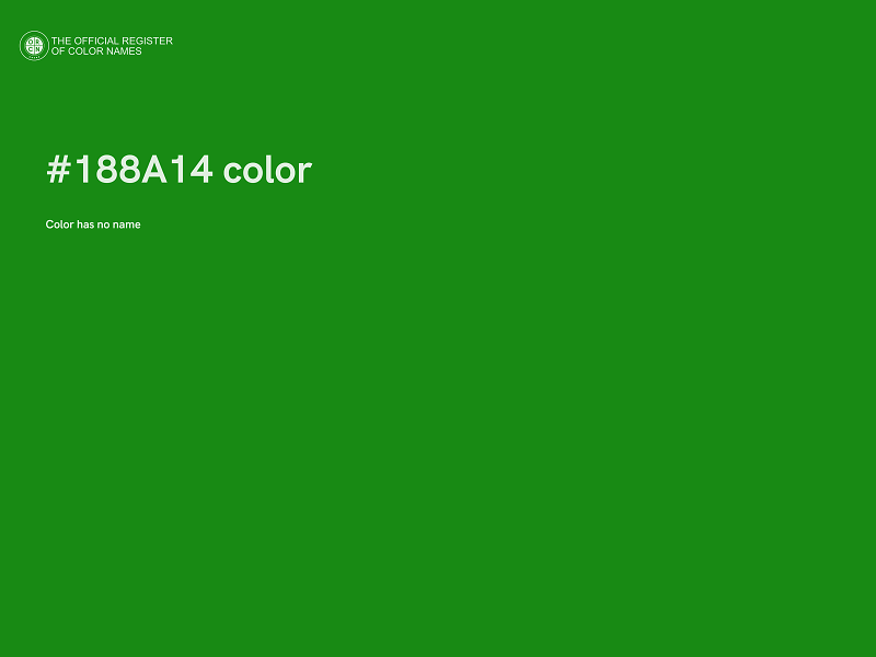#188A14 color image