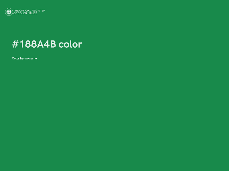 #188A4B color image