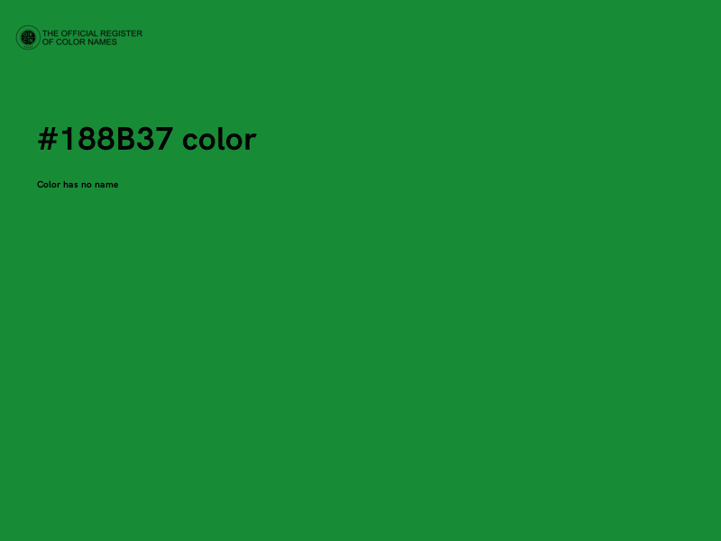 #188B37 color image