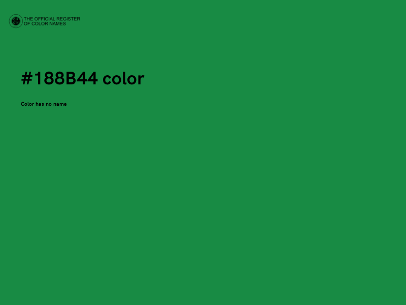 #188B44 color image