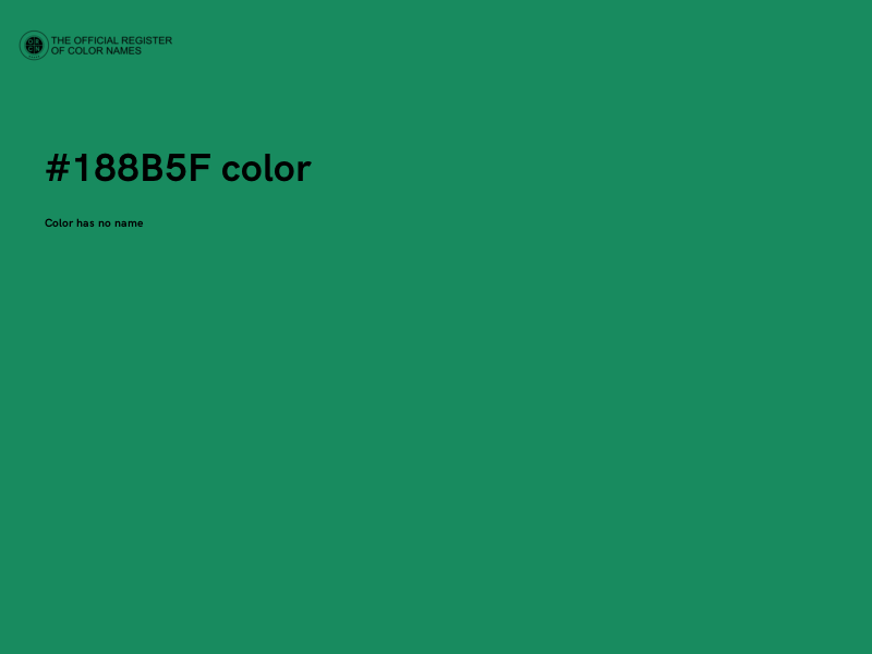 #188B5F color image