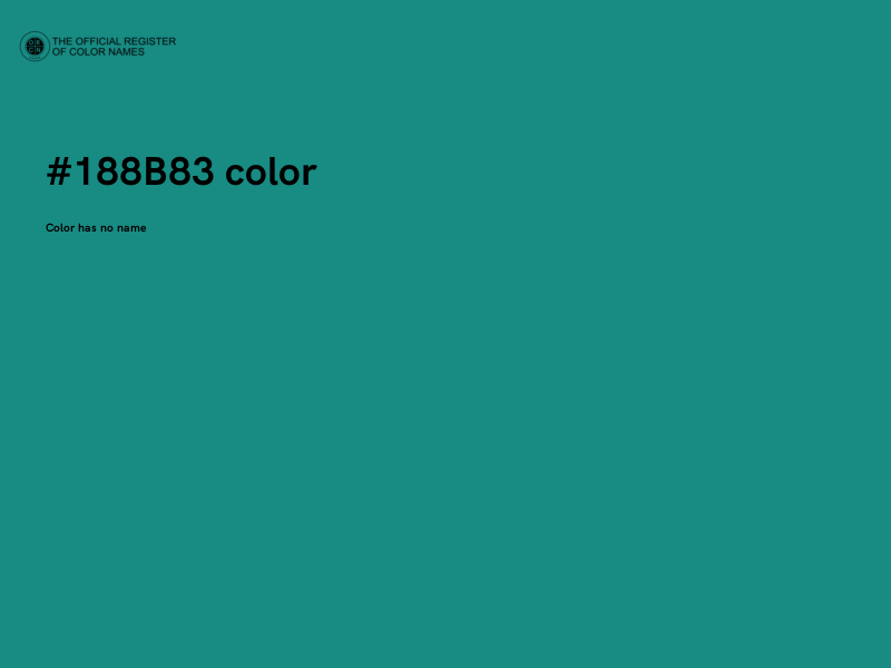 #188B83 color image