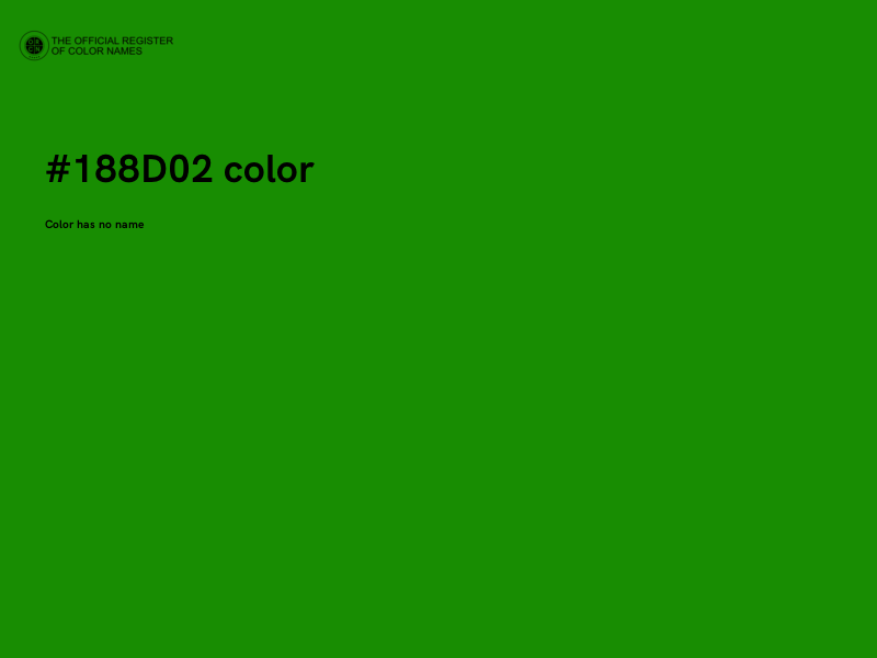 #188D02 color image