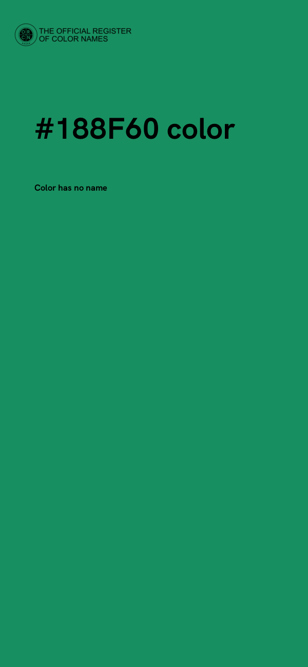 #188F60 color image