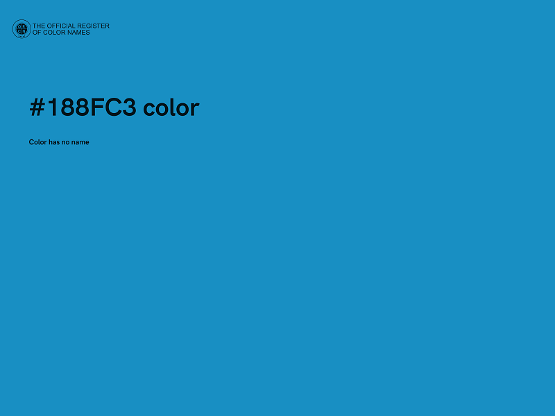 #188FC3 color image