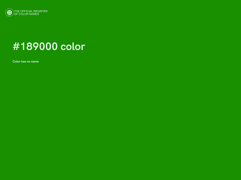 #189000 color image