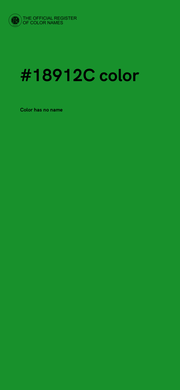 #18912C color image