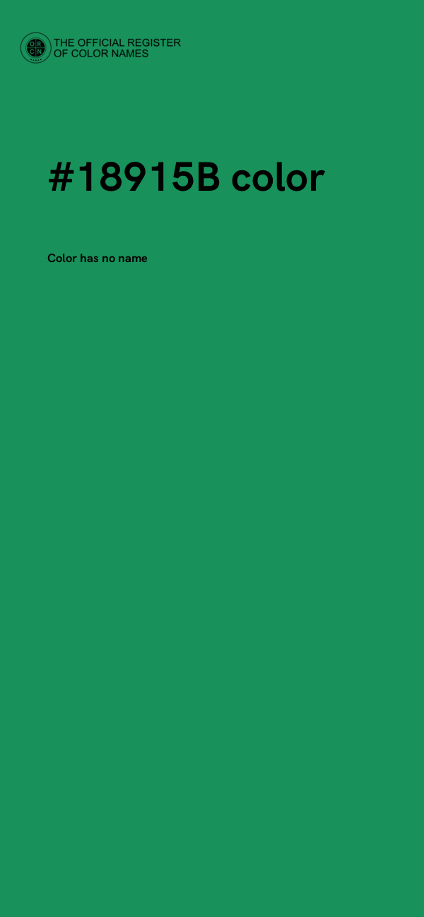 #18915B color image