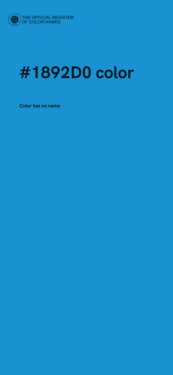 #1892D0 color image
