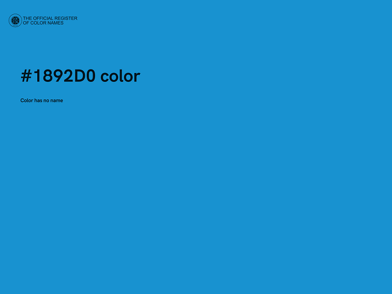 #1892D0 color image