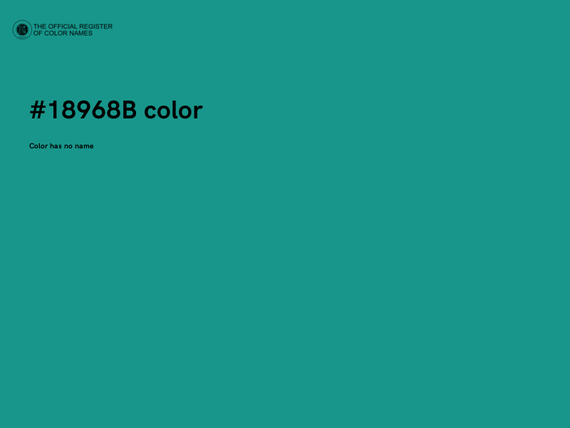 #18968B color image