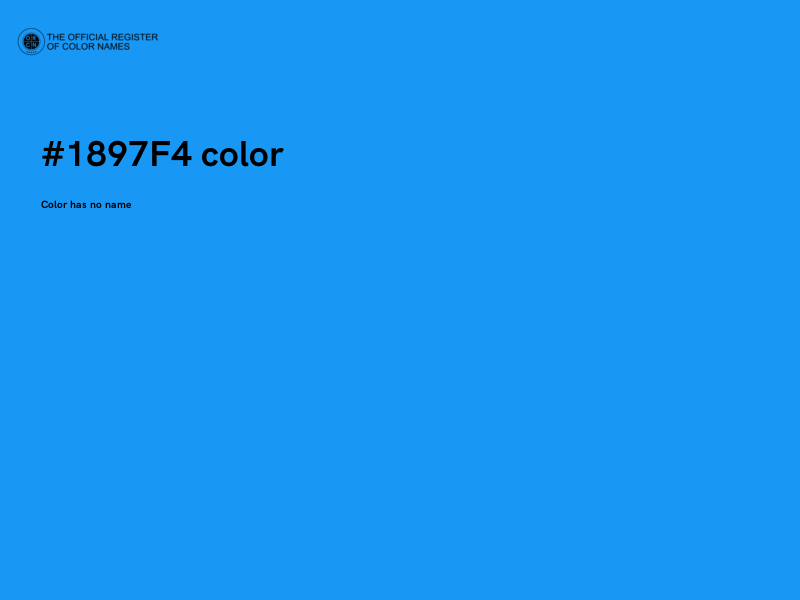 #1897F4 color image
