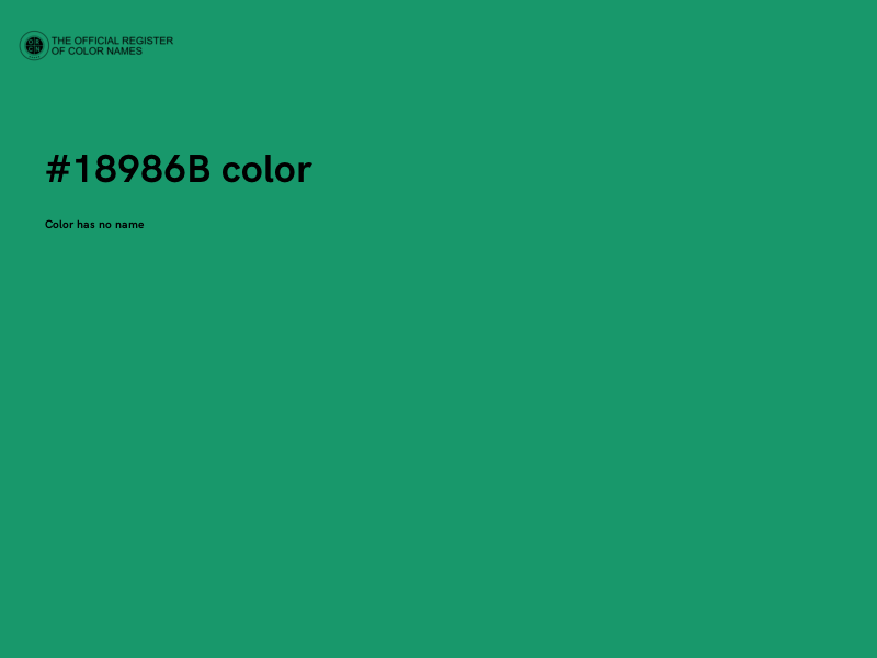 #18986B color image