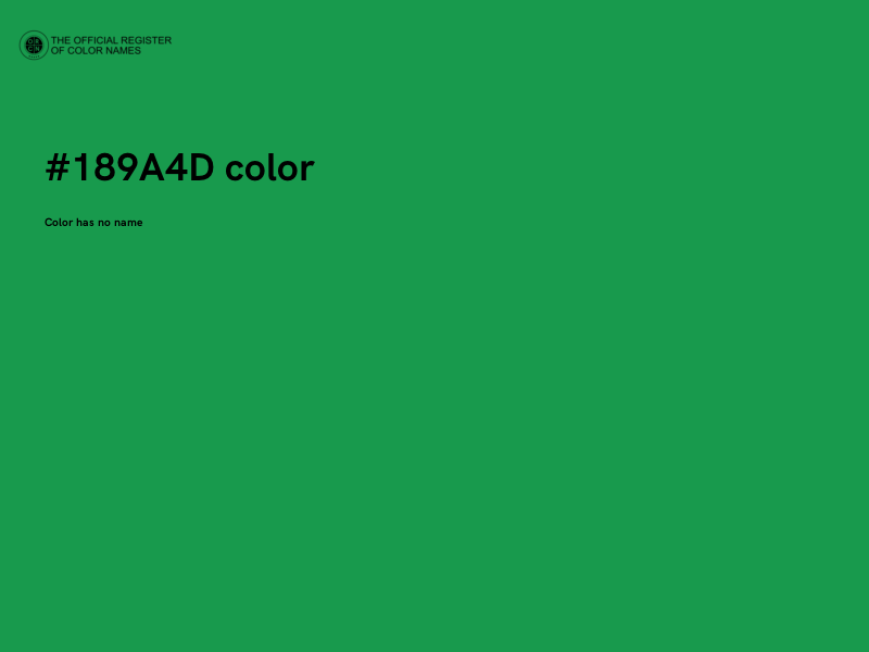#189A4D color image