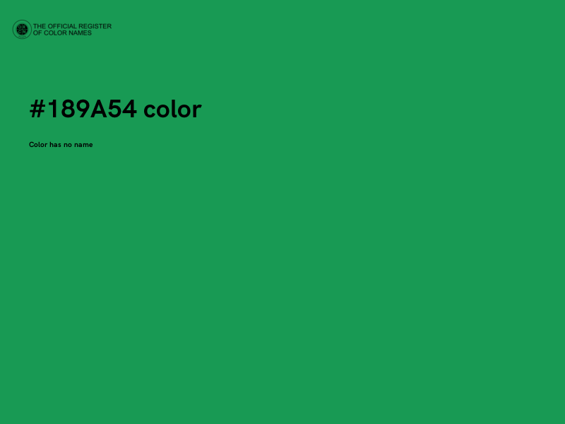 #189A54 color image