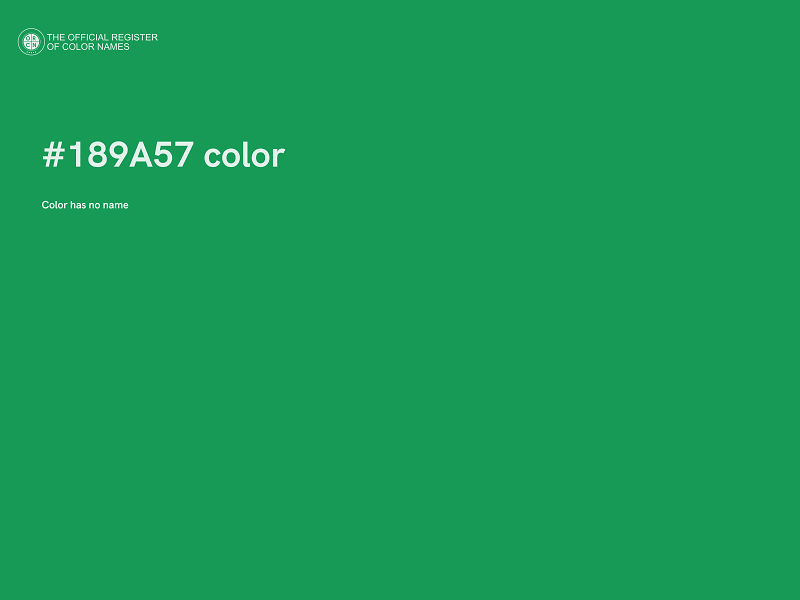 #189A57 color image