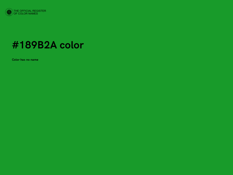 #189B2A color image