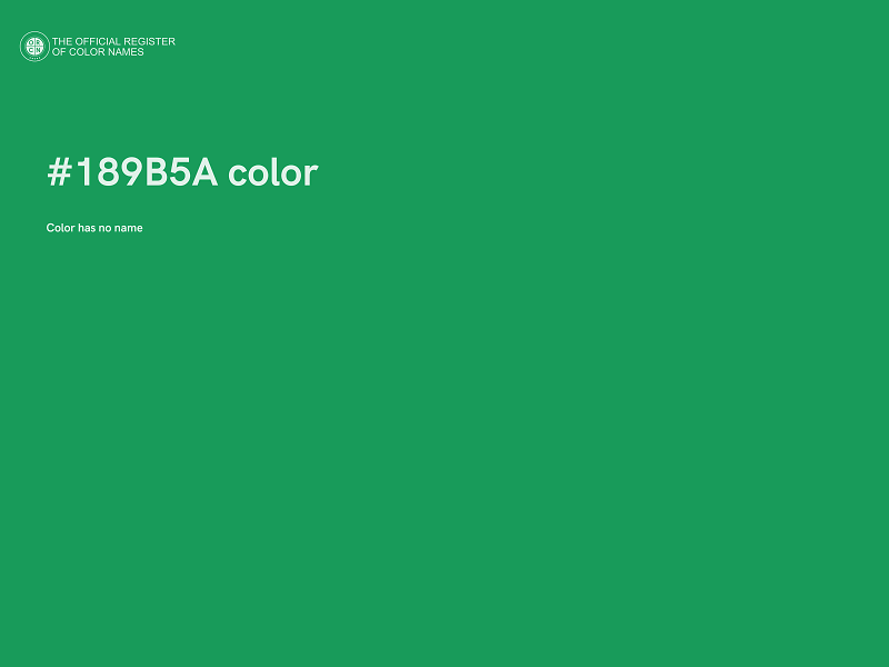 #189B5A color image