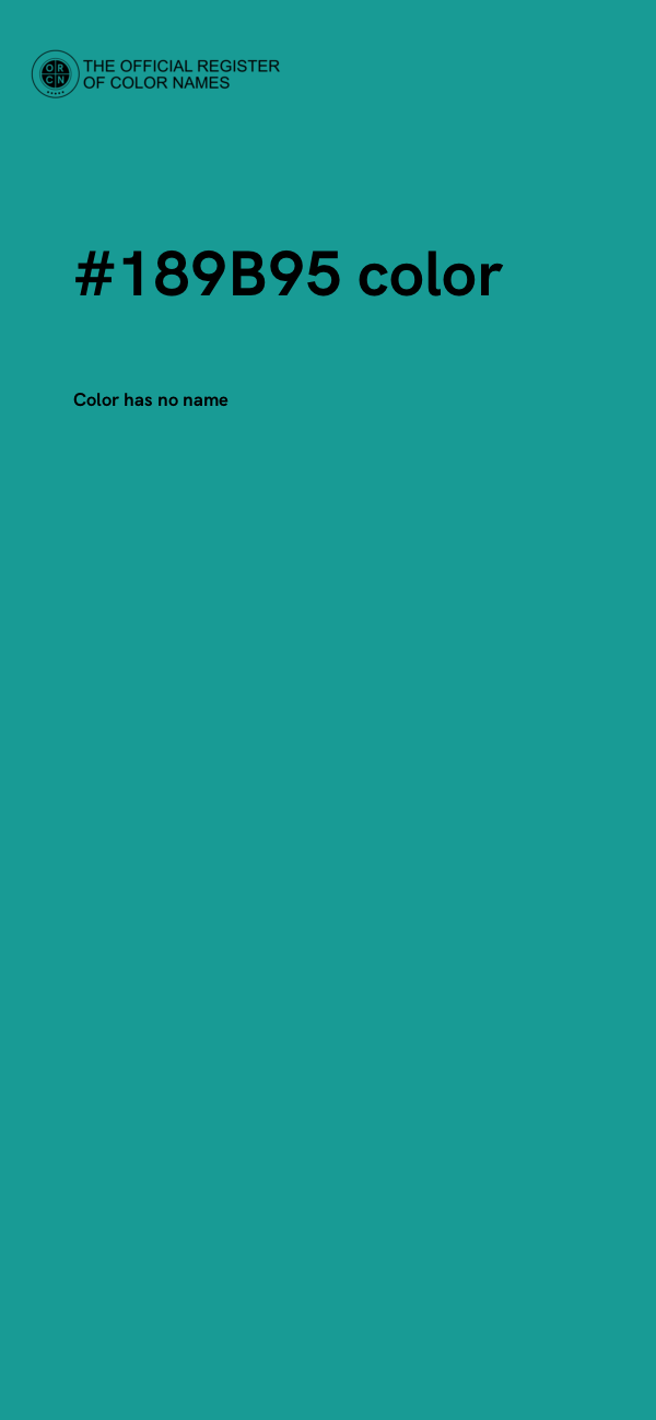#189B95 color image