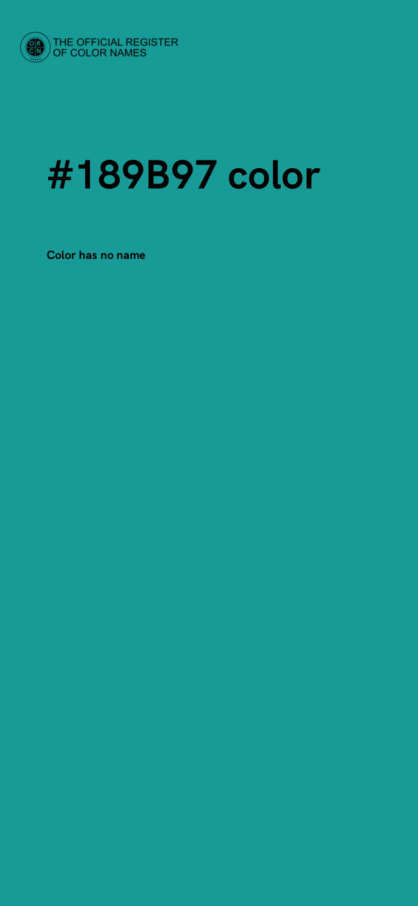 #189B97 color image