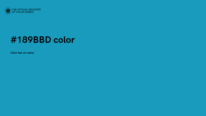 #189BBD color image