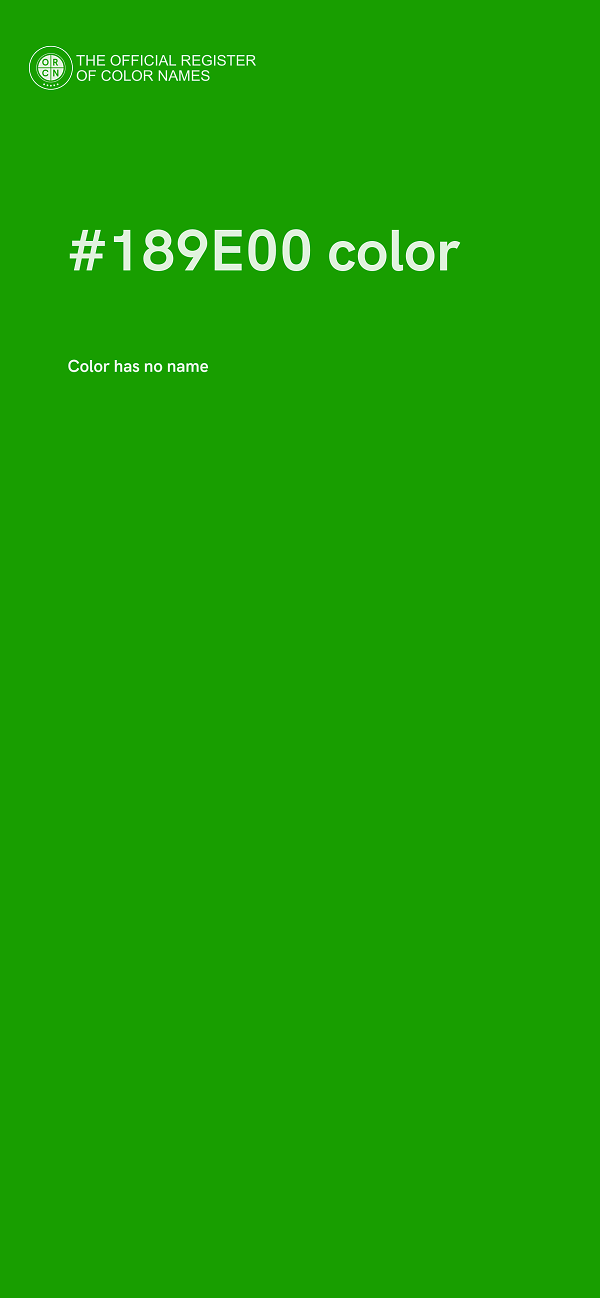 #189E00 color image