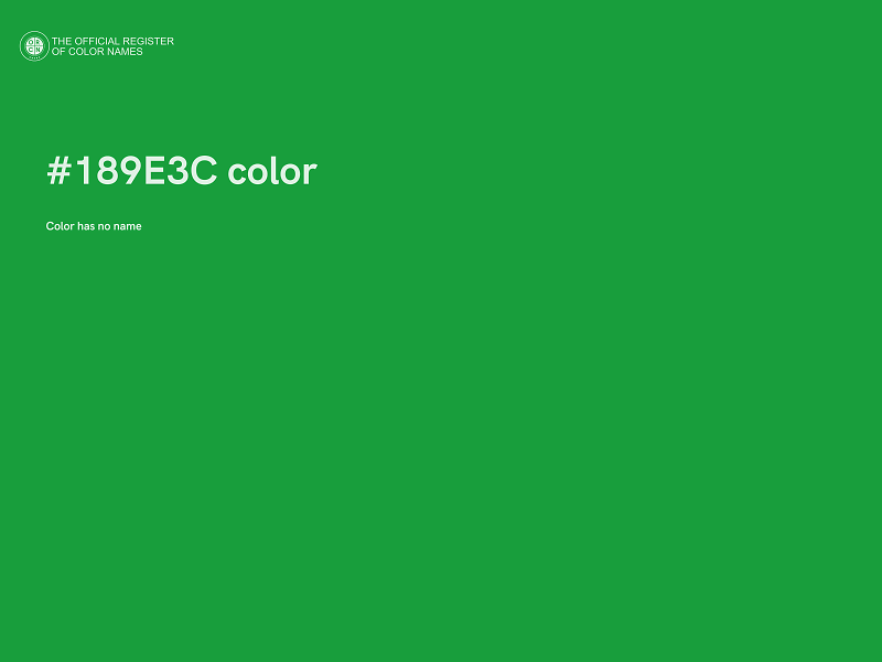#189E3C color image