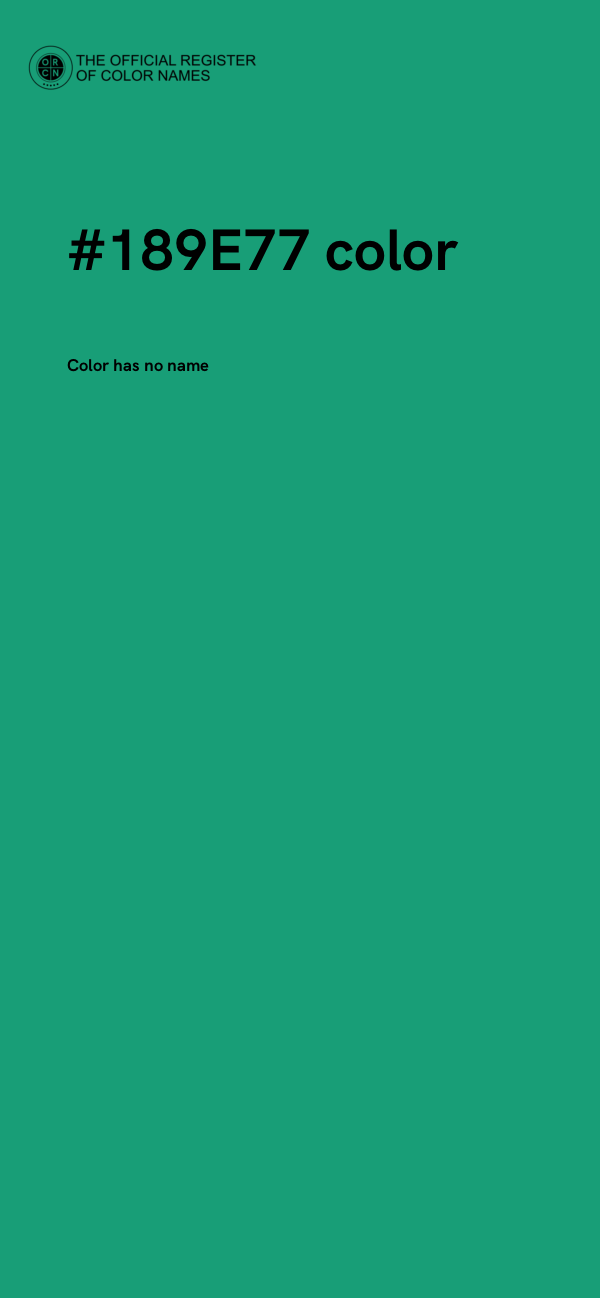 #189E77 color image