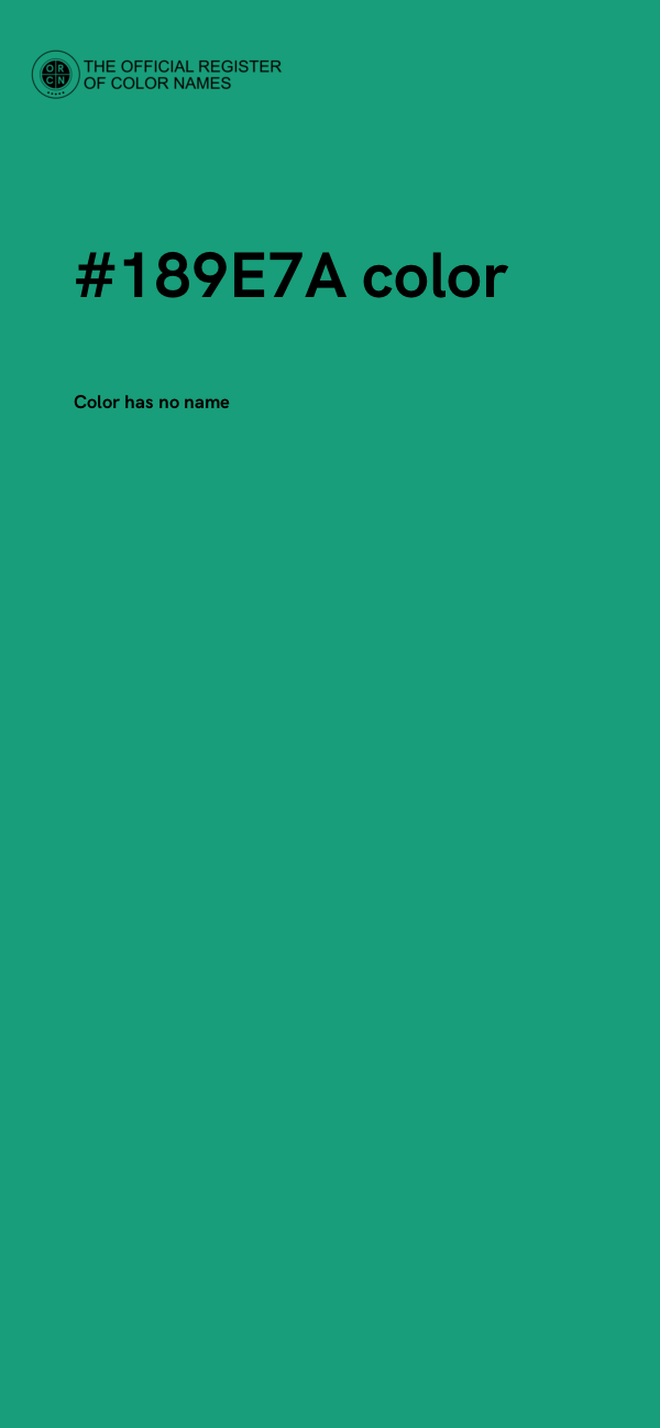 #189E7A color image