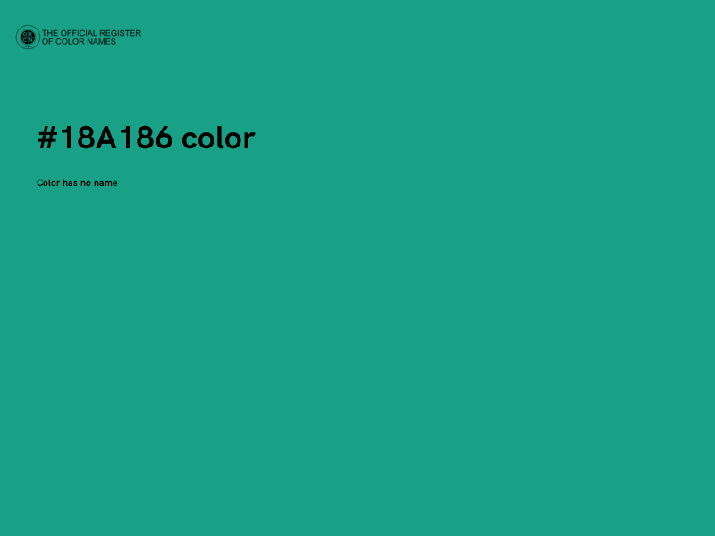 #18A186 color image