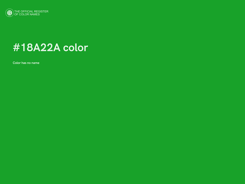#18A22A color image
