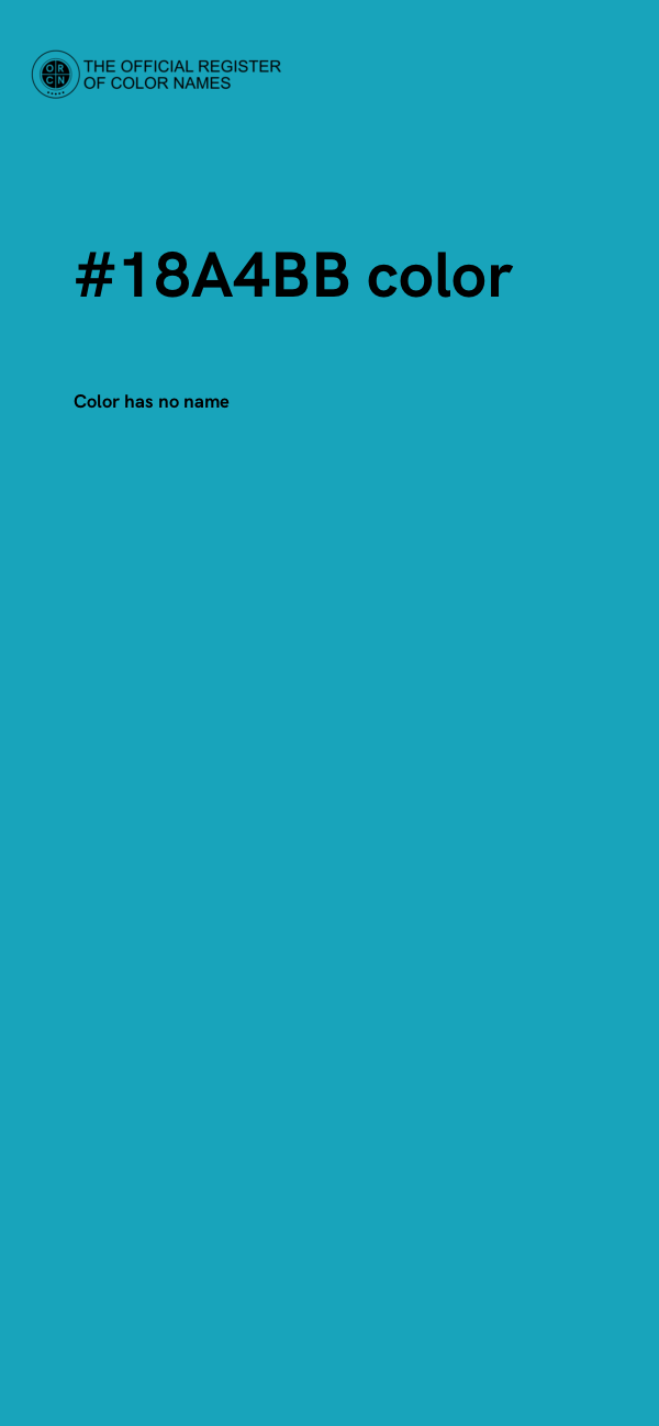 #18A4BB color image
