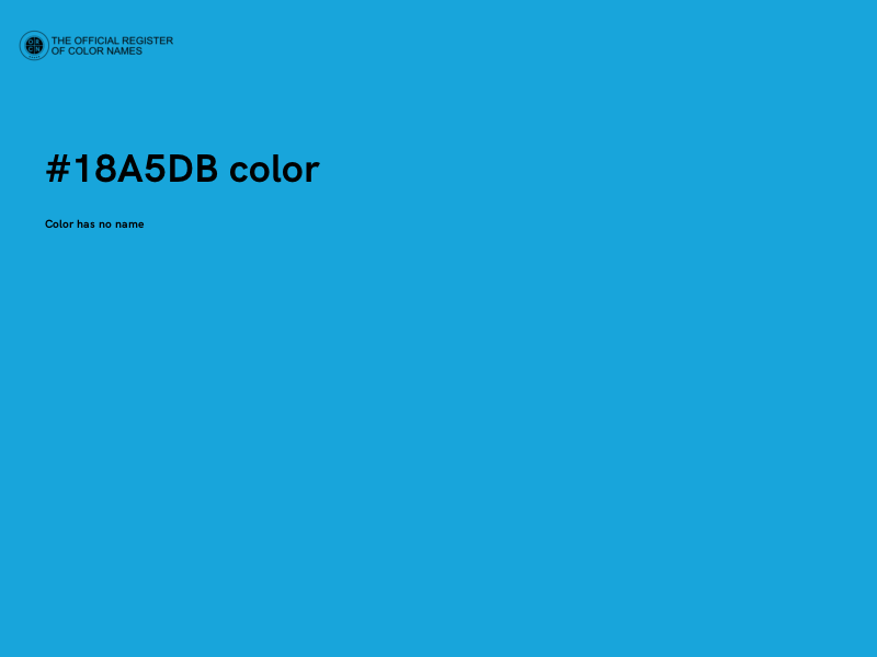 #18A5DB color image