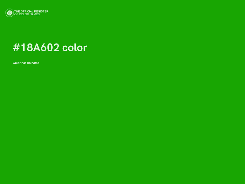 #18A602 color image
